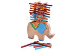 Wooden Elephant Stacking Sticks Game