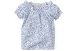 Children's Place Floral Smocked Top Color: Pansy - Shopaholic for Kids