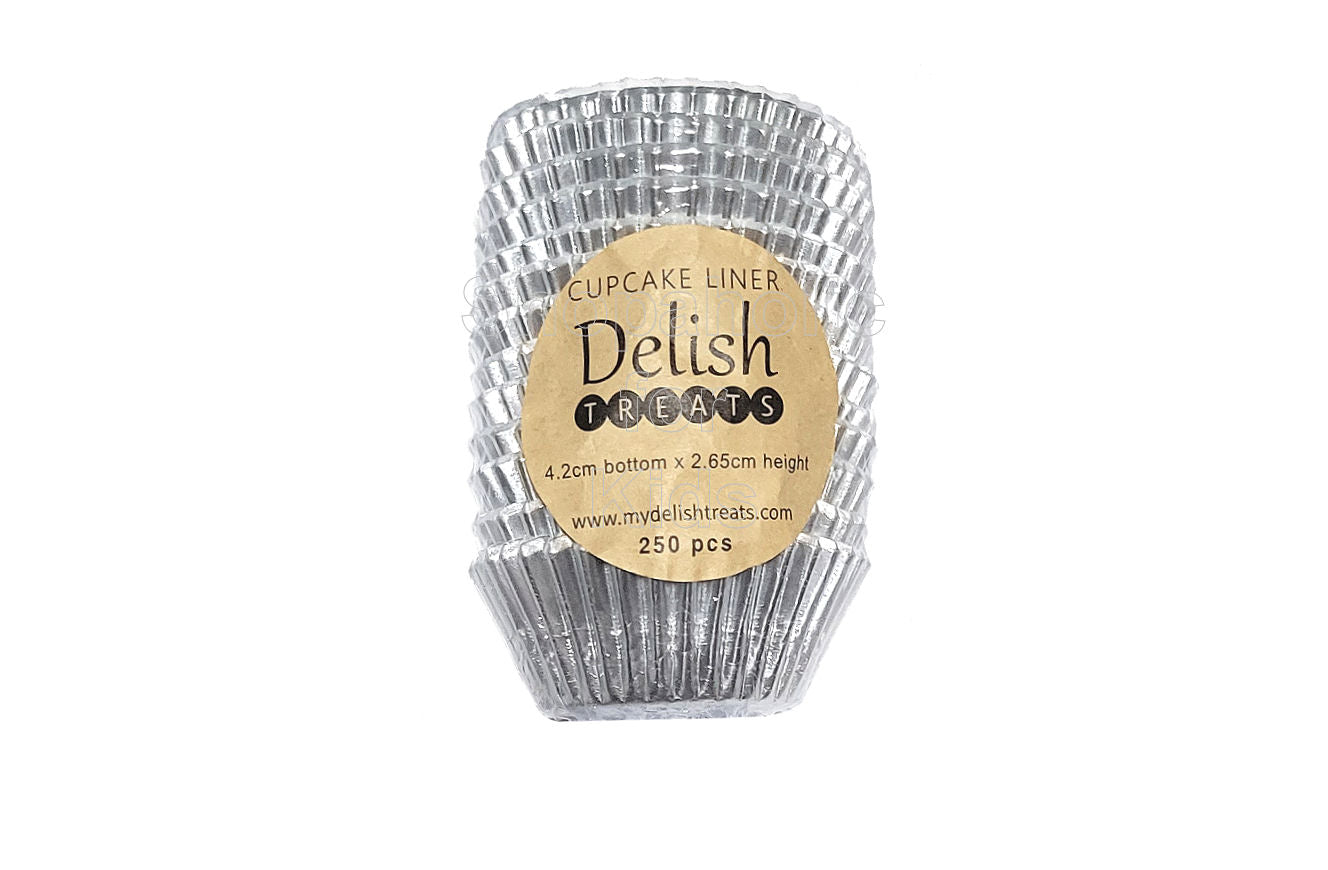 Delish Treats Foil Cupcake Liners 2oz (4cm x 2.5cm) - Pack of 250pcs - Shopaholic for Kids