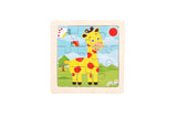 Wooden 3D Puzzles with Border for Kids - Assorted Designs