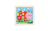Wooden 3D Puzzles with Border for Kids - Assorted Designs