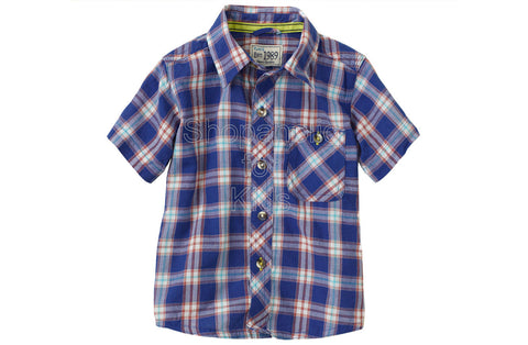 Children's Place  Plaid Shirt - Naval Blue