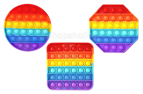 Push Pop Bubble Fidget Toy Rainbow