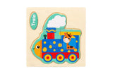 Wooden 3D Puzzles for Kids - Assorted Designs