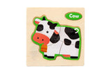 Wooden 3D Puzzles for Kids - Assorted Designs