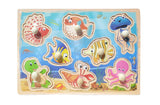 Wooden Peg Puzzles for Kids - Assorted Designs