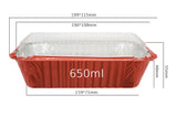 Delish Treats Aluminum Foil Pan / Loaf Tray with Lid - 650ml (Pack of 10pcs)