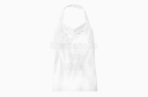 Children's Place Rhinestone Active Top White