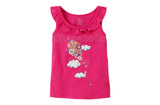 Children's Place Ruffle Graphic Top - Pink Fizz - Shopaholic for Kids