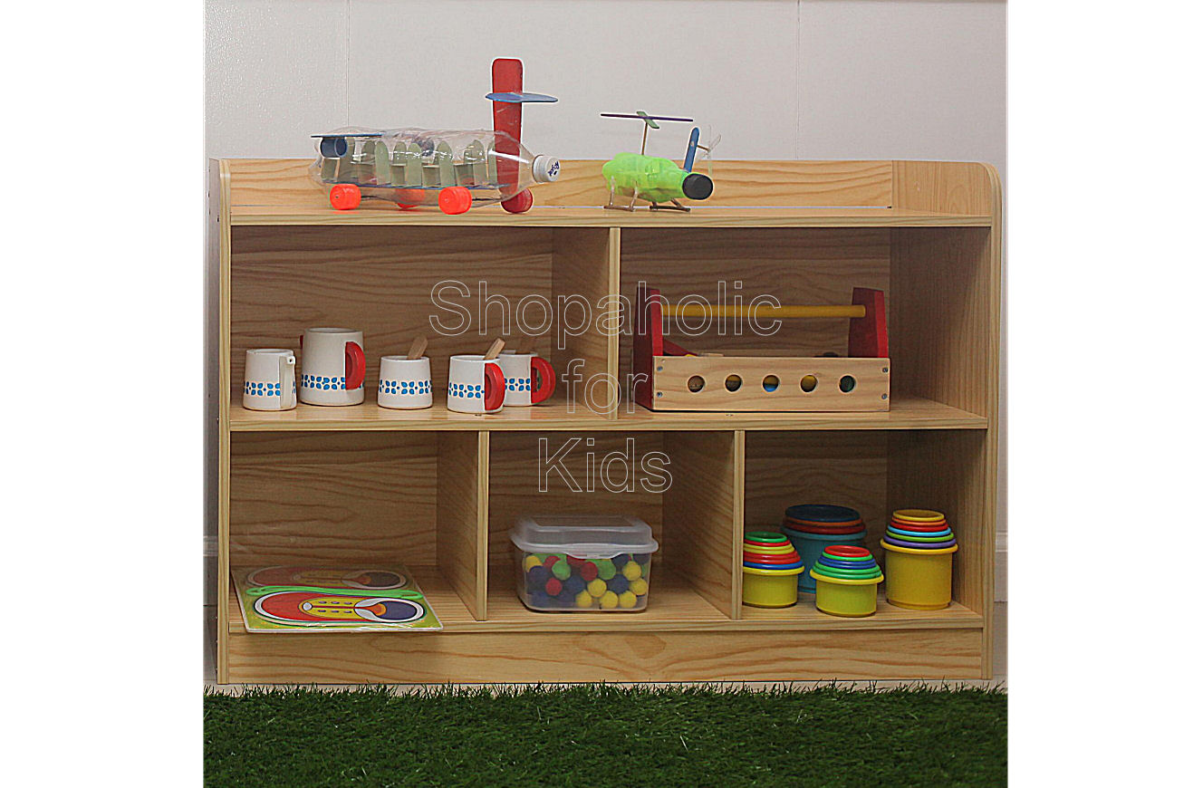 Shelf with Divider - Wood - Shopaholic for Kids