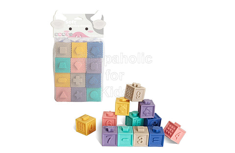 Silicone 3D Building Blocks (Set of 12pcs)