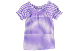 Children's Place Striped Smocked Top Color: Pansy - Shopaholic for Kids