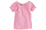 Children's Place Striped Smocked Top  Color: Tearose - Shopaholic for Kids
