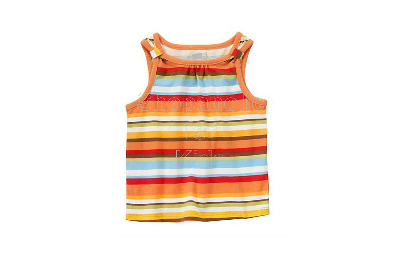 Crazy8 Stripe Tank Top Tropical Orange - Shopaholic for Kids