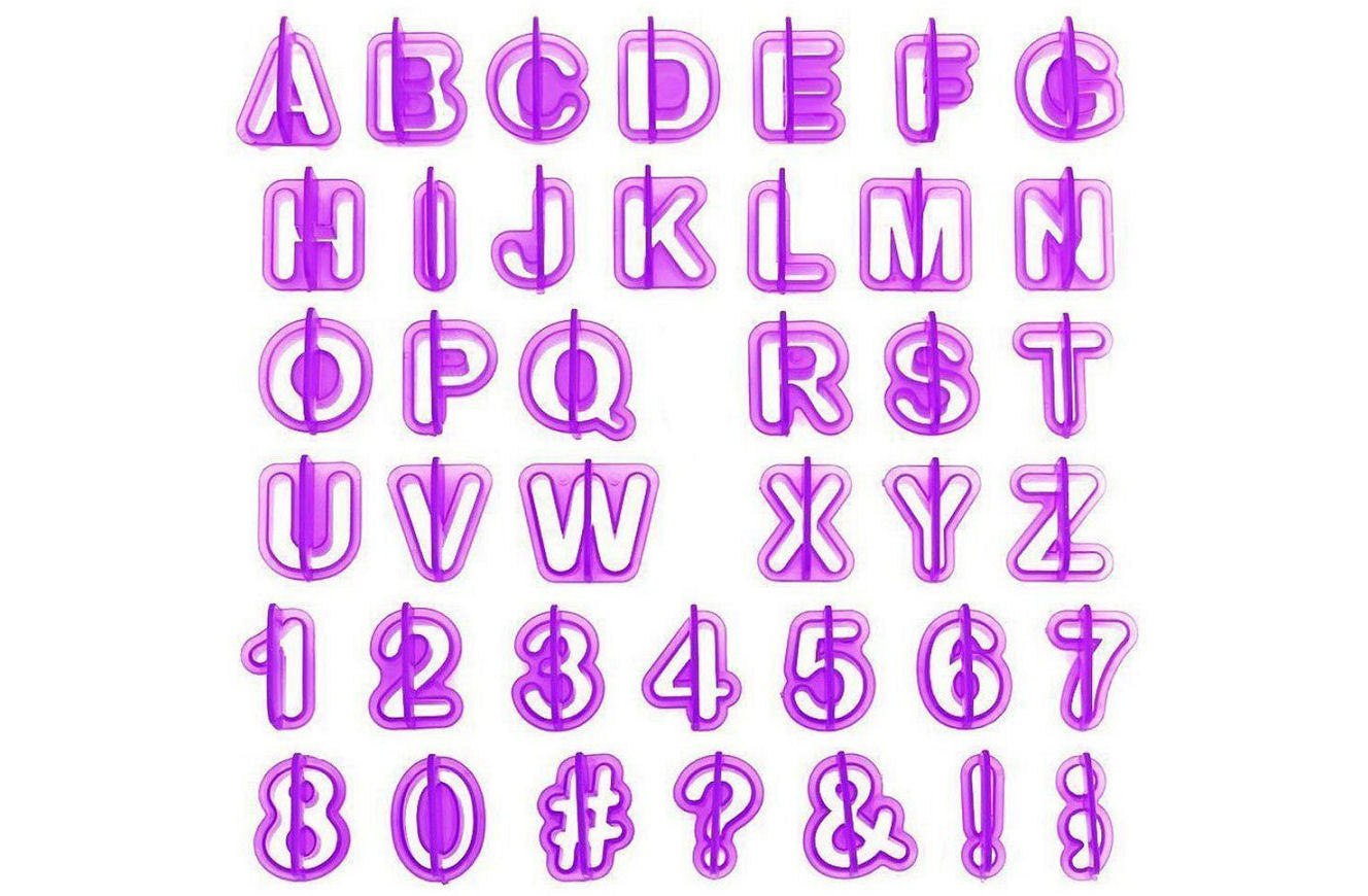 Delish Treats Cookie  Cutter - Letters & Numbers (40pc Set) - Shopaholic for Kids