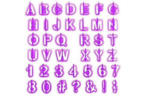 Delish Treats Cookie  Cutter - Letters & Numbers (40pc Set)