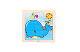 Wooden 3D Puzzles with Border for Kids - Assorted Designs